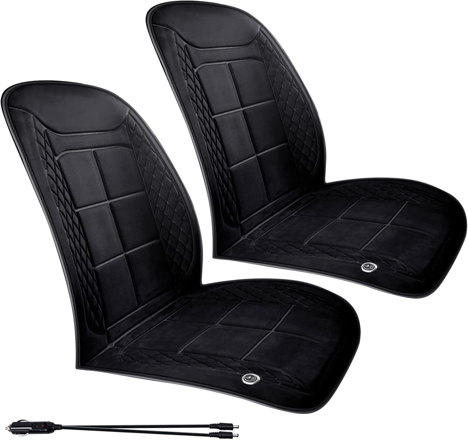 Generic 12V heated seat cushions, two seats, product photo